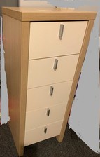 Set Of two 5 Drawer Ashley Laura Collection For Sale 