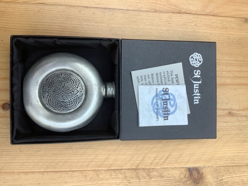 Justin pewter flask - pewter,
