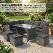 Garden corner sofa - garden, rattan