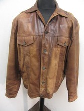 VINTAGE LEATHER TRUCKER