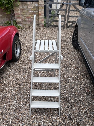 Vintage wooden step ladder - vintage,