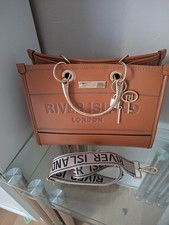 River Island Tan Monogram Tote