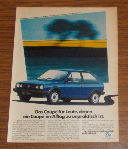Rare advertising polo coupe - polo,