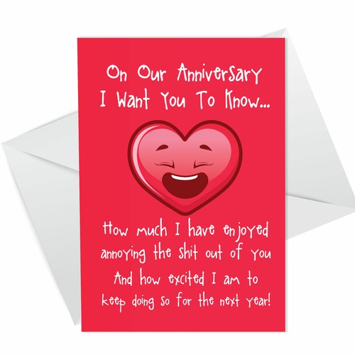 Funny anniversary card for - funny,