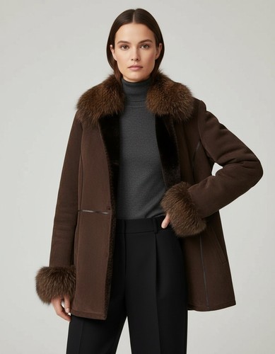 Vintage brown suede - vintage,