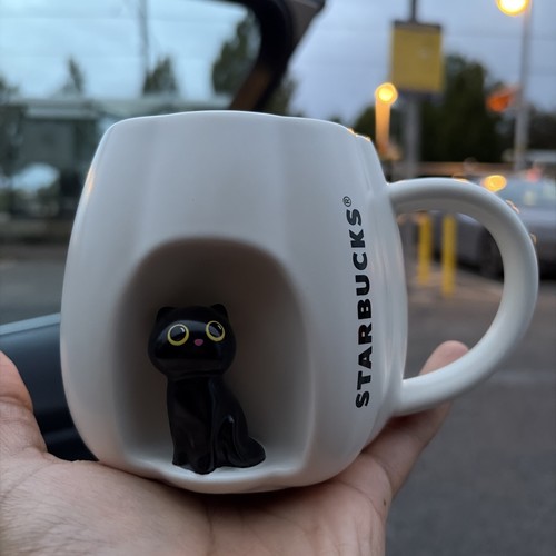 Starbucks black cat - black, pumpkin