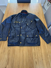 Mens Barbour Nylon A7 Bright Brass International Jacket, Blue Size Medium
