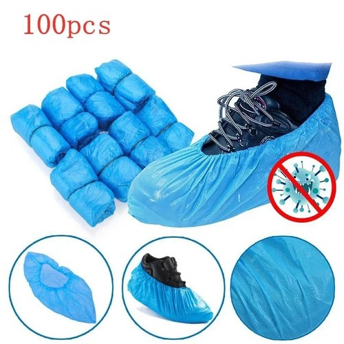 Waterproof blue shoe covers - blue,