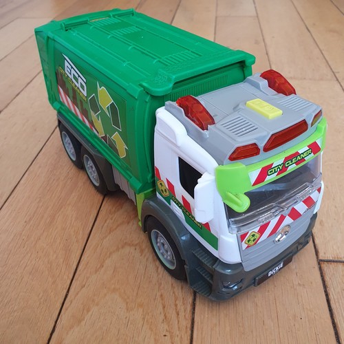 Garbage rubbish truck action - rubbish, truck,