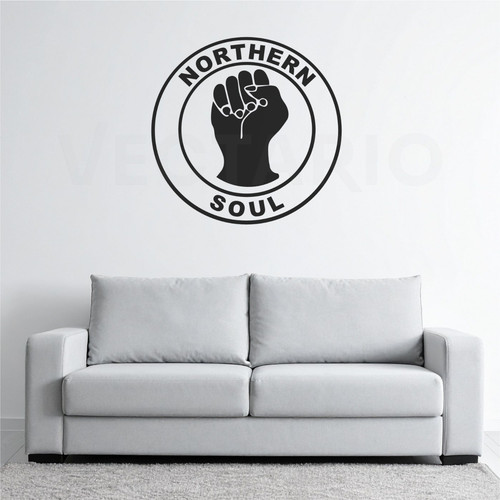 Northern soul fist decal - northern,