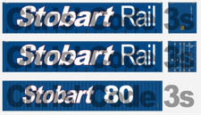 Code 3 Adhesive Vinyl Decal - Stobart Rail Container - Dapol & Bachmann OO gauge
