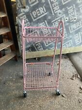 Lulubelle Pink Metal 2 Tier Trolley Cart Bathroom Crafting Beauty