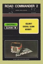Matchbook Cover - White Trucks
