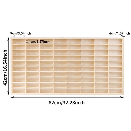 Grids wall mounted wood - 80,