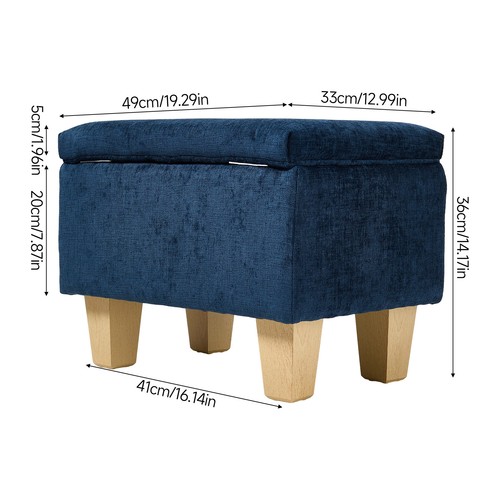 Upholstered storage ottoman - upholstered,