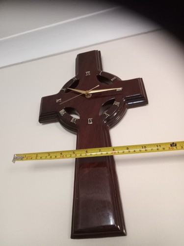 Cross wall clock - wall, hanging