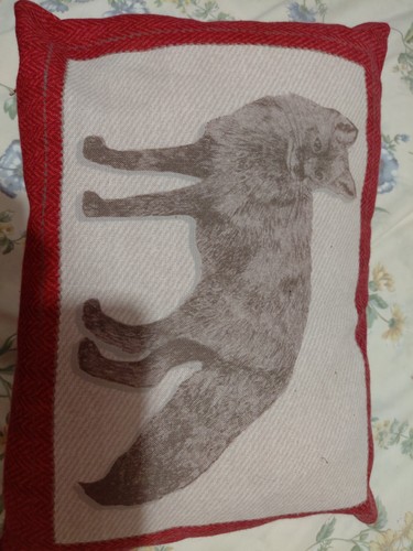 Small cushion with fox - cushion,
