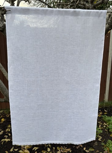 Handmade white natural linen - handmade,