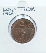 1902 Edward VII Half Penny