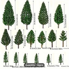 OO Gauge Trees Set 85 - 16x