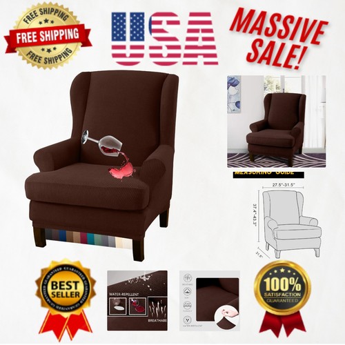 Water repellent wingback chair - water-repellent,