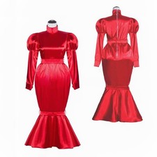 Girl Maid Sissy Lockable Red