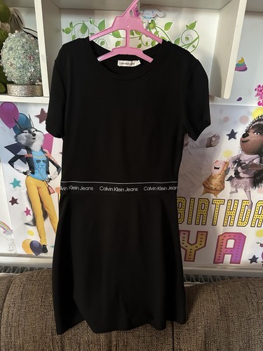 Calvin klein girls black dress - klein,
