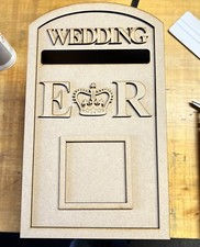 Wedding POST BOX White MDF