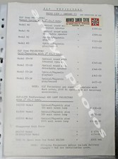 ELF PROJECTOR PRICE LIST AND