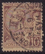 MONACO 1891-94 Albert 10c
