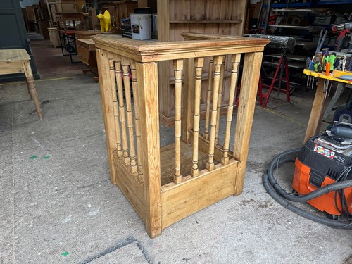 Antique pine church - , pulpit