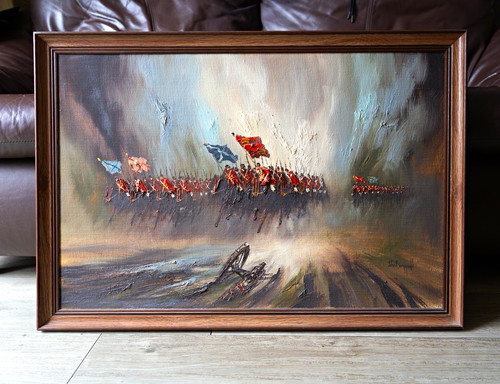 Signed framed oil - framed, painting