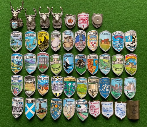 Walking stick badges - stick, badges.