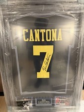 Framed Eric Cantona Manchester United Signed Shirt - 1993-95 Away Shirt
