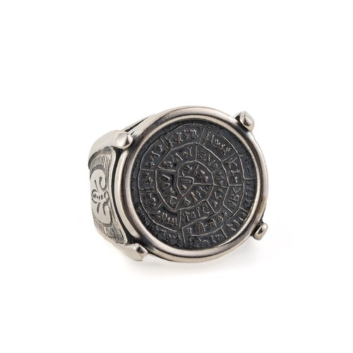 Phaistos disc ring - ring, sterling