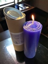 Lavender pillar candle organic - pillar,