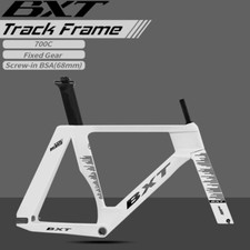 BXT New Full Carbon Fiber Track Frame BSA Road Bike Frame 700c Rigid Fixed Gear