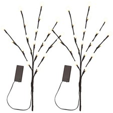  2 Pcs Led Flower Lights Decoration Lighted Twig Tree Branch for Vase