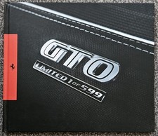 Ferrari 599 GTO Hardback Sales