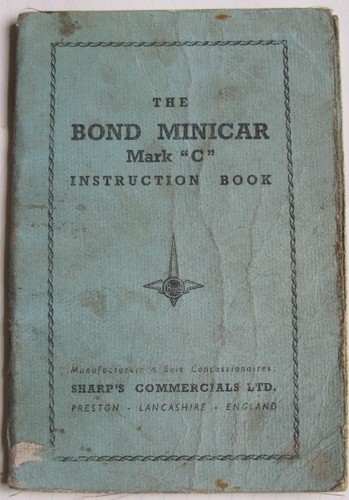 Bond minicar car owners - bond,