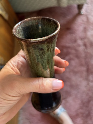 Woburn pottery glazed vase - woburn,