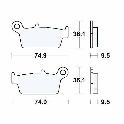 Trw brake pads sintered - pads,