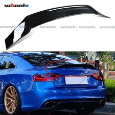 FOR AUDI A5 B8 8T COUPE REAR GLOSS BLACK DUCKTAIL BOOT SPOILER LIP WING 2007-16