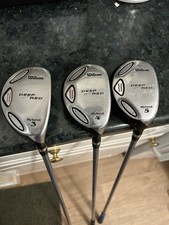 Set Of 3 X Wilson Deep Red