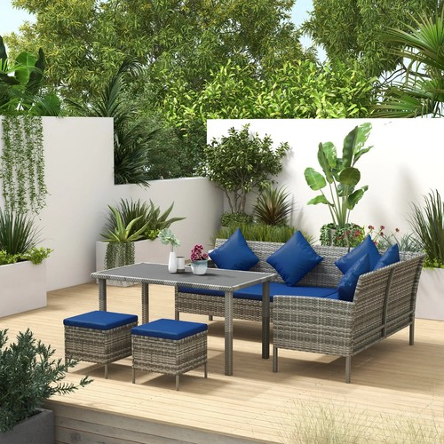 Grey rattan garden - grey,