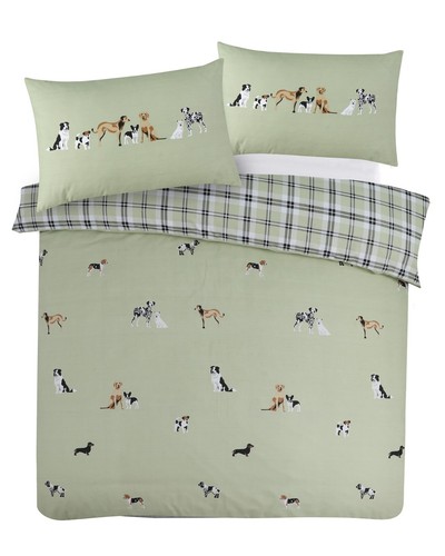 Dogs duvet cover - cover, reversible
