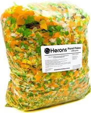 HERONS - Pond Flakes - For Koi, Carp and Other Pond and Coldwater Fish - With E