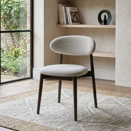 Scandi cream boucle dining - scandi,