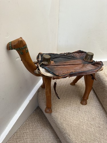 Rare antique camel saddle - camel,