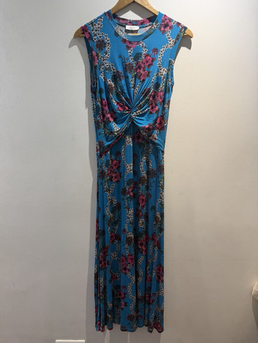 Sandro blue pink floral twist - sandro,